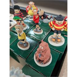 Ten Robert Harrod The Beano Dandy Collection figures including Rasher, Bully Beef, Spotty and Plug