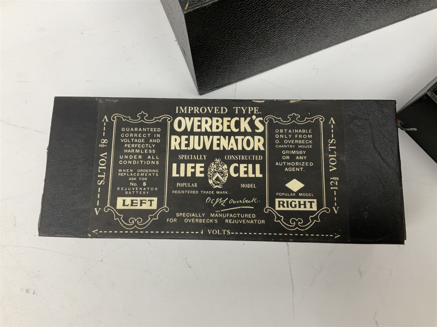 1930s Overbeck Rejuvenator housed in fitted case, by Overbeck, Chantry House, Grimsby, 1930's