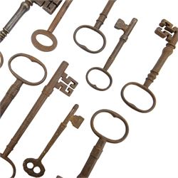 Collection of Antique and later iron keys 