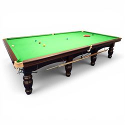 Riley England - full size snooker table, traditional timber framed table fitted with green...