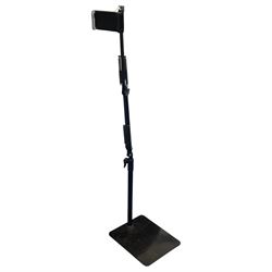 Tablet floor stand, articulated spring base