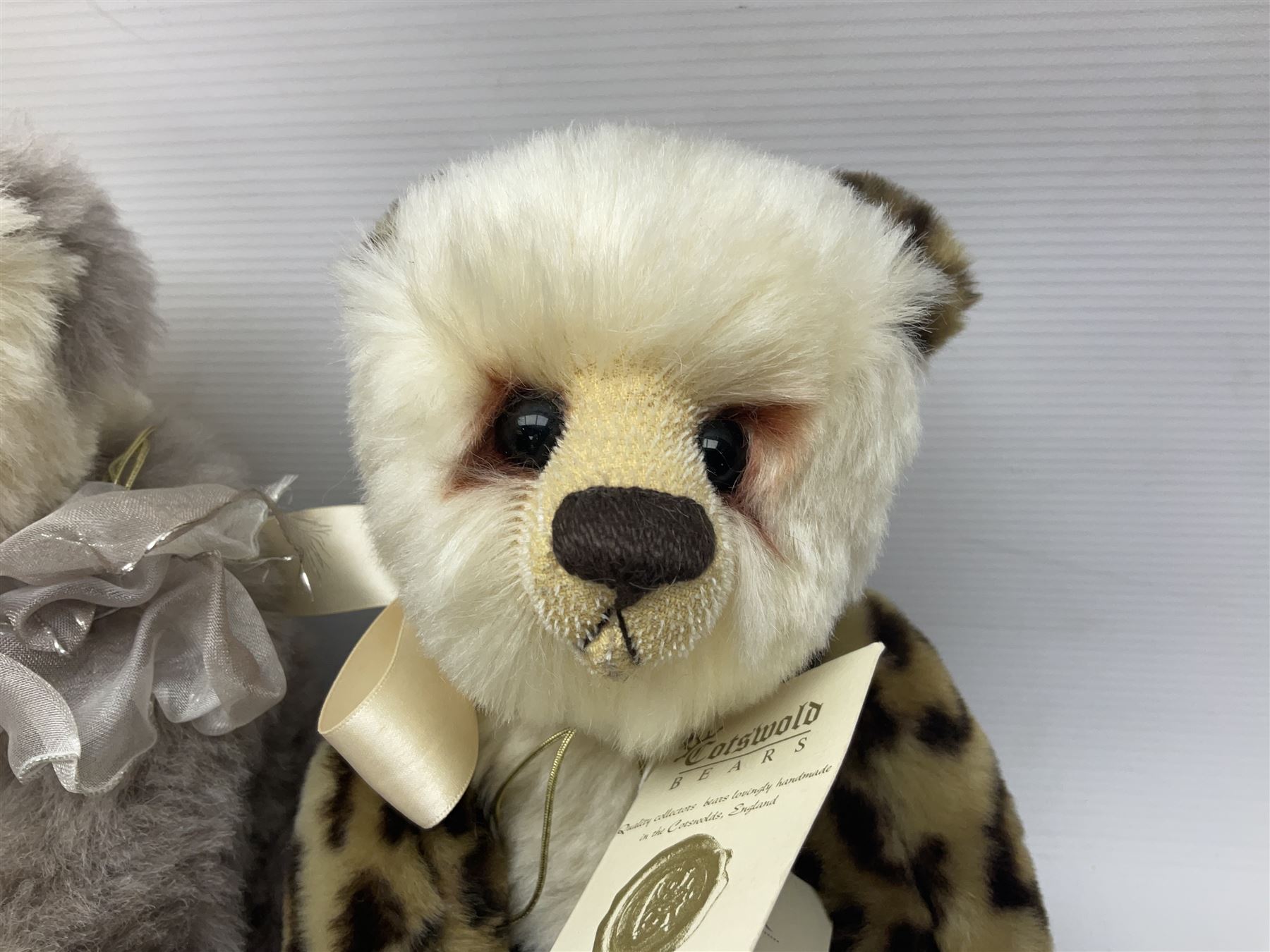 The Cotswold Bear Company - three limited edition teddy bears comprising ‘Lucas’ no. 1/1 H37cm and ‘Stonehenge’ no. 2/15 H39cm, both from the Back to the Wild Cub collection; and ‘Monsoon’ no. 3/10 H34cm from the Safari collection; all with original labels and purchase receipts (3) 