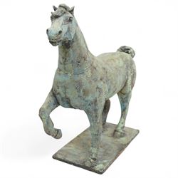 Caroline Füglistaller (British/Swiss 1938-): 'Horse VII', ceramic stoneware sculpture unsigned H29cm
Provenance: The Stour Gallery
