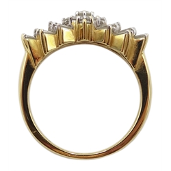  Iliana 18ct gold Ballerina diamond ring stamped 750 approx 1 carat diamonds with certificate  