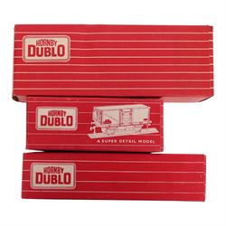 Large collection of Hornby Dublo 00 gauge locomotives and rolling stock, including no. 2206 0-6-0 Tank Locomotive BR Black, all boxed