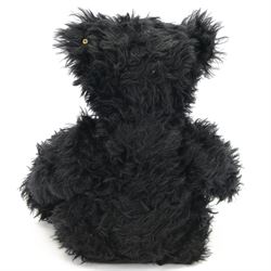 Limited edition Steiff bear 'Leo the 1912 Titanic Mourning Bear', white tag no. 662775 limited edition 9/1000, Danbury Mint Exclusive black mohair bear with ear button, chest tag and swing label, H61cm