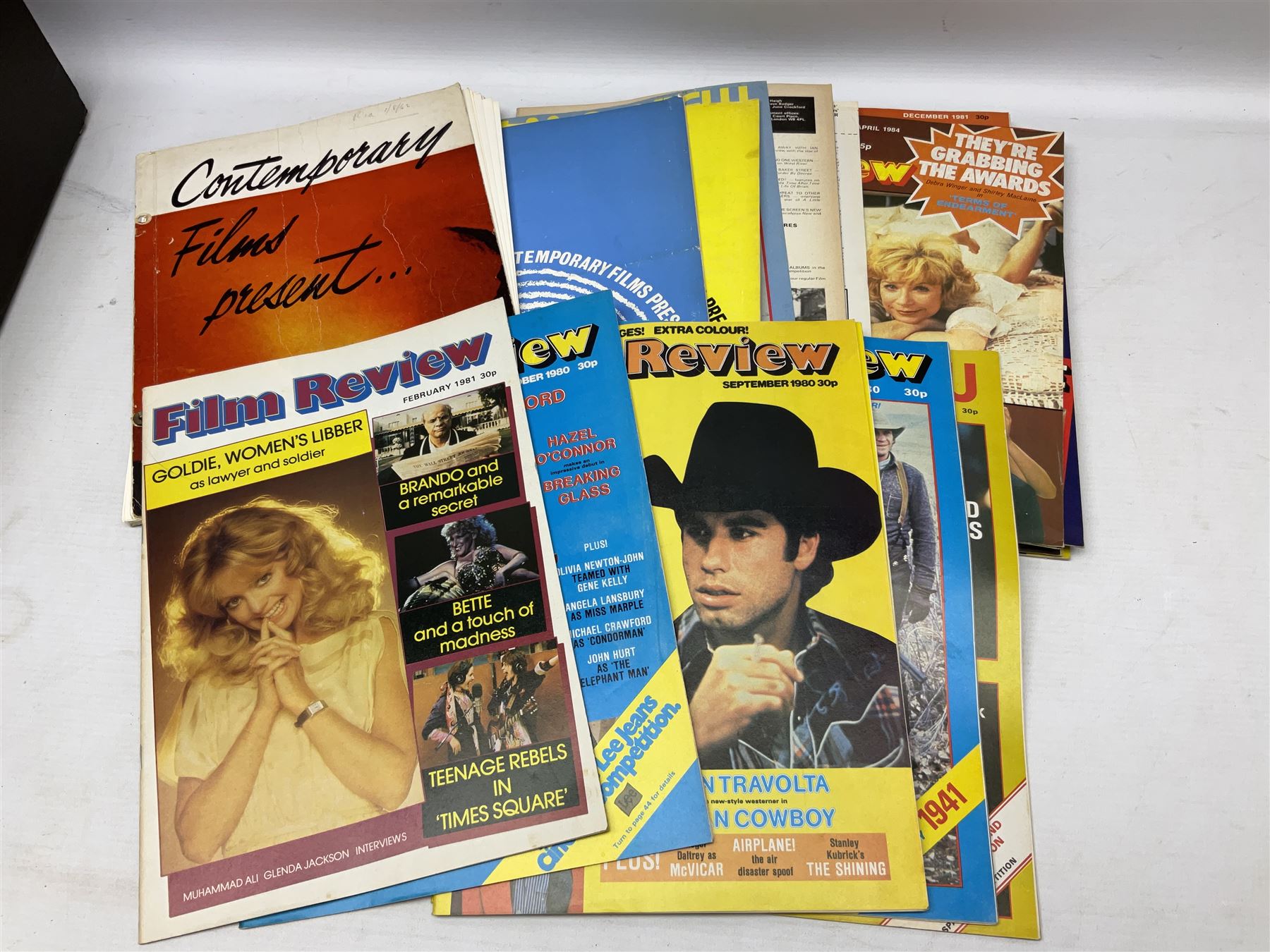 Miscellaneous ephemera including large quantity of theatre programmes c1936-2000s, some bearing signatures; 1930s/40s sheet music; film magazines including Screenland 1928, Theatre Arts 1950s, Film Review 1980s/90s etc