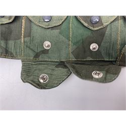 WW2 German Luftwaffe Parachutist's camo bandolier; stamped 0/0510/0052 1943