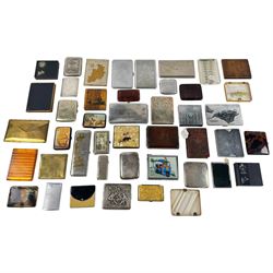 Collection of 20th century cigarette holders, including wooden,  faux tortoiseshell, metal...