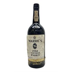 Warre's 1966, vintage port, unknown contents and proof 