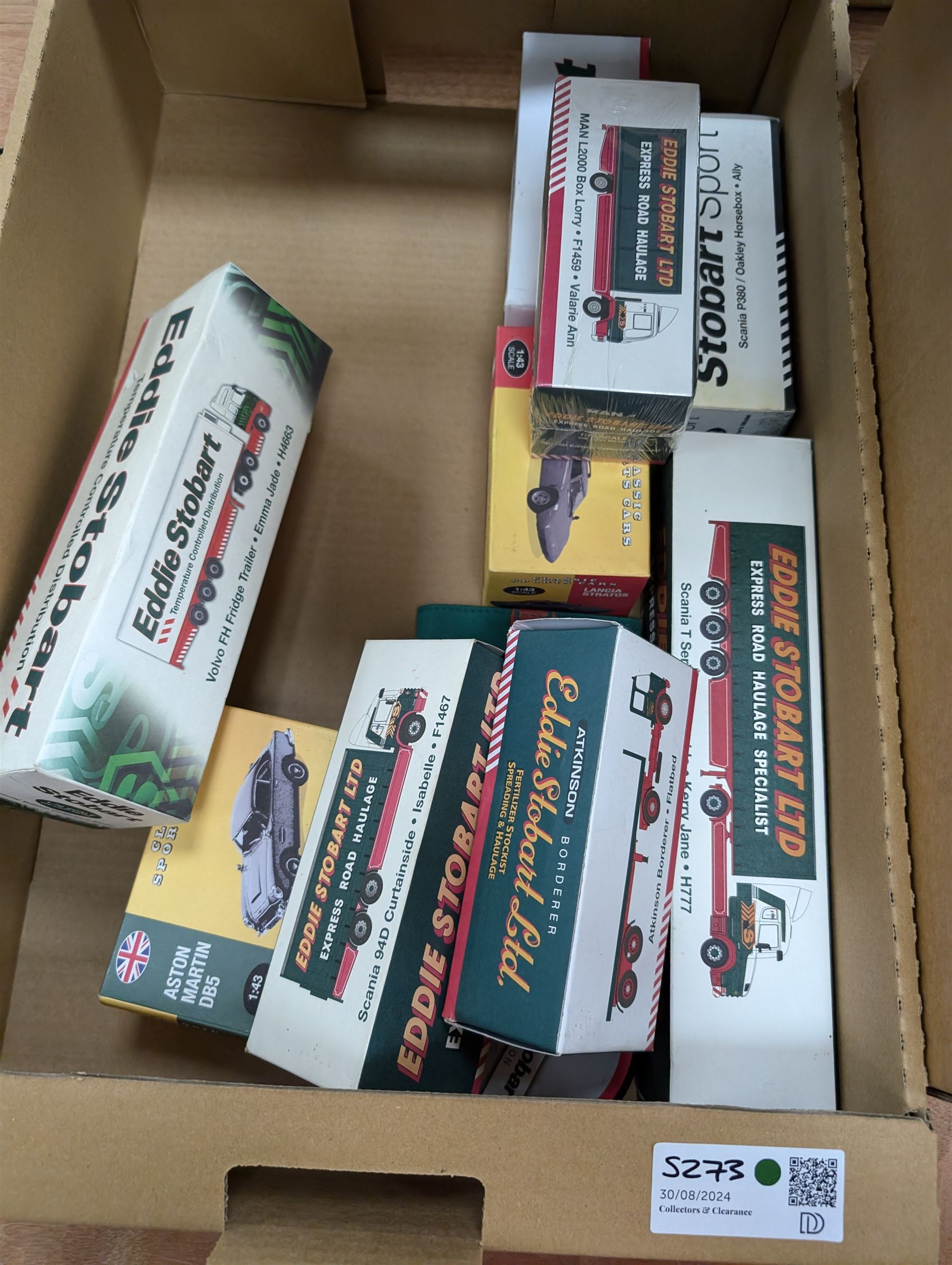 Collection of boxed Atlas Editions diecast vehicles, predominantly Eddie Stobart, together with a Baller Hauler Scarface diecast model