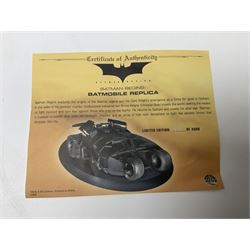 DC Direct Gallery ‘Batman Begins’ Batmobile Replica no. 1906/2600, with original box and certificate of authenticity 