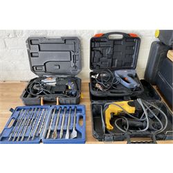 Various tools including drill bits, drills, heat gun ,circular saw, paint sprayer, etc. - THIS LOT IS TO BE COLLECTED BY APPOINTMENT FROM DUGGLEBY STORAGE, GREAT HILL, EASTFIELD, SCARBOROUGH, YO11 3TX