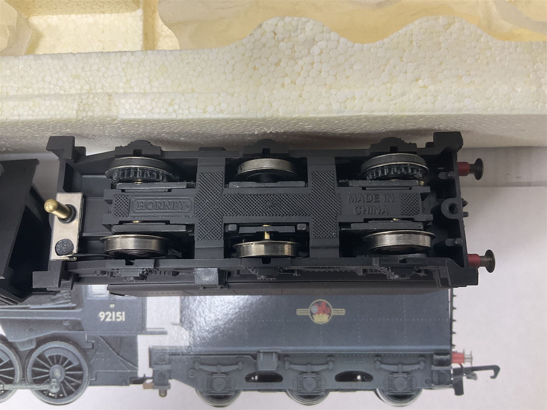 Hornby ‘00’ gauge - three ‘weathered’ locomotives comprising Class 8F 2-8-0 locomotive no.48062 in BR black; Class 9F 2-10-0 locomotive no.92151 in BR black; Class 5MT 4-6-0 locomotive no.44781 in BR black; in original boxes (3) 