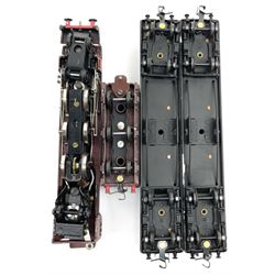 Hornby Dublo - two-rail 2022 'The Caledonian' Passenger Set LMR with Duchess Class 4-6-2 locomotive 'City of London' No.46245 with tender, two coaches and track, box base only, no lid; 4MT Standard 2-6-4 Tank locomotive No.80033 with two Talisman coaches and track in 2019 Goods Train Set box; four unboxed wagons, quantity of track, crane and buffer stops.