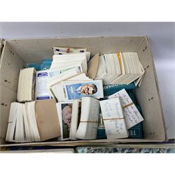 Over eighty trade card albums by Brooke Bond, Lyons, PG Tips, Hornimans, Ty-Phoo etc including some duplicates; and large quantity of loose trade cards
