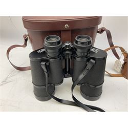 Three pairs of Carl Zeiss Jena binoculars, Jenoptem 10x50W, Jenoptem 8x30W and Deltrintem 8x30W, all cased (3)