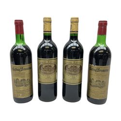 Chateau Batailley, 1996 Pauillac, Grand Cru Classe, 750ml, 12.5% vol, two bottles, together with two bottles Chateau Bonnieres 1979 Bergerac