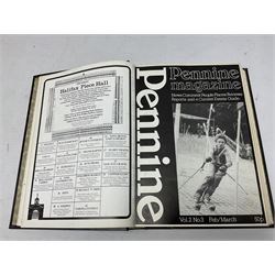 Eight books by David Bellamy on watercolour painting; and two bound volumes of Pennine Magazine 1981-84 (10)