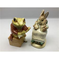Nine Border Fine Arts and Enesco Beatrix Potter money boxes, to include Peter Rabbit, Benjamin Bunny, Mrs Tiggy-winkle, jemima puddle duck etc  