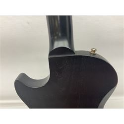 2015 American Les Paul CM (carved mahogany) electric guitar with ebonised finish, retro fitted with Seymour Duncan SH4 pick-up, serial no.150076417, L98cm overall; in Gibson soft carrying case.