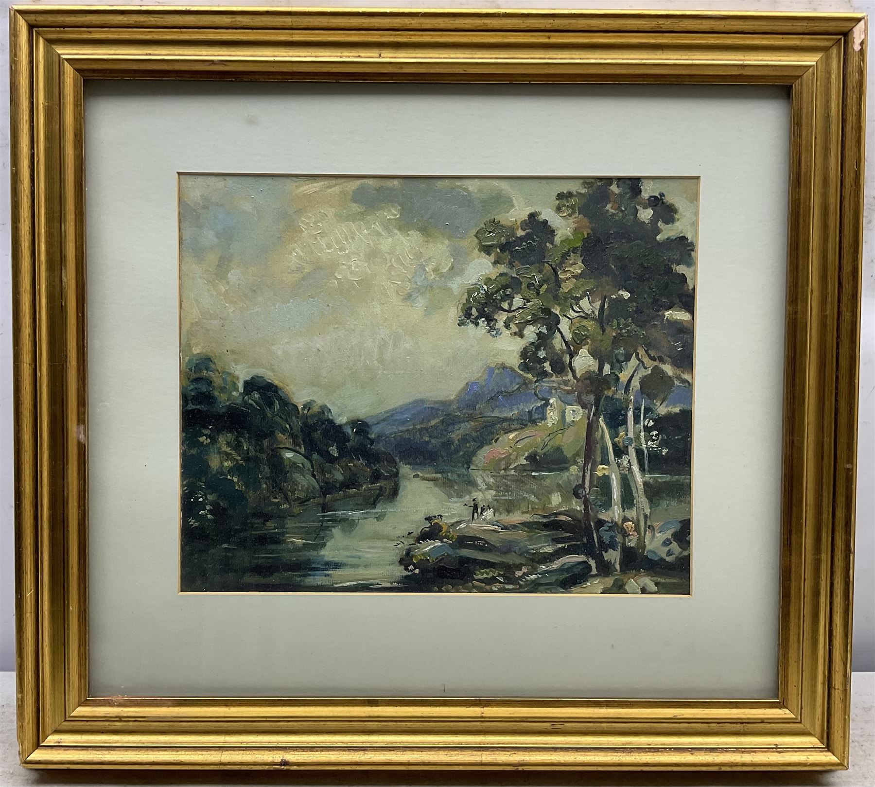 Joseph Alfred Terry (Staithes Group 1872-1939): 'The Old School', oil on card, titled and signed verso 26cm x 31cm