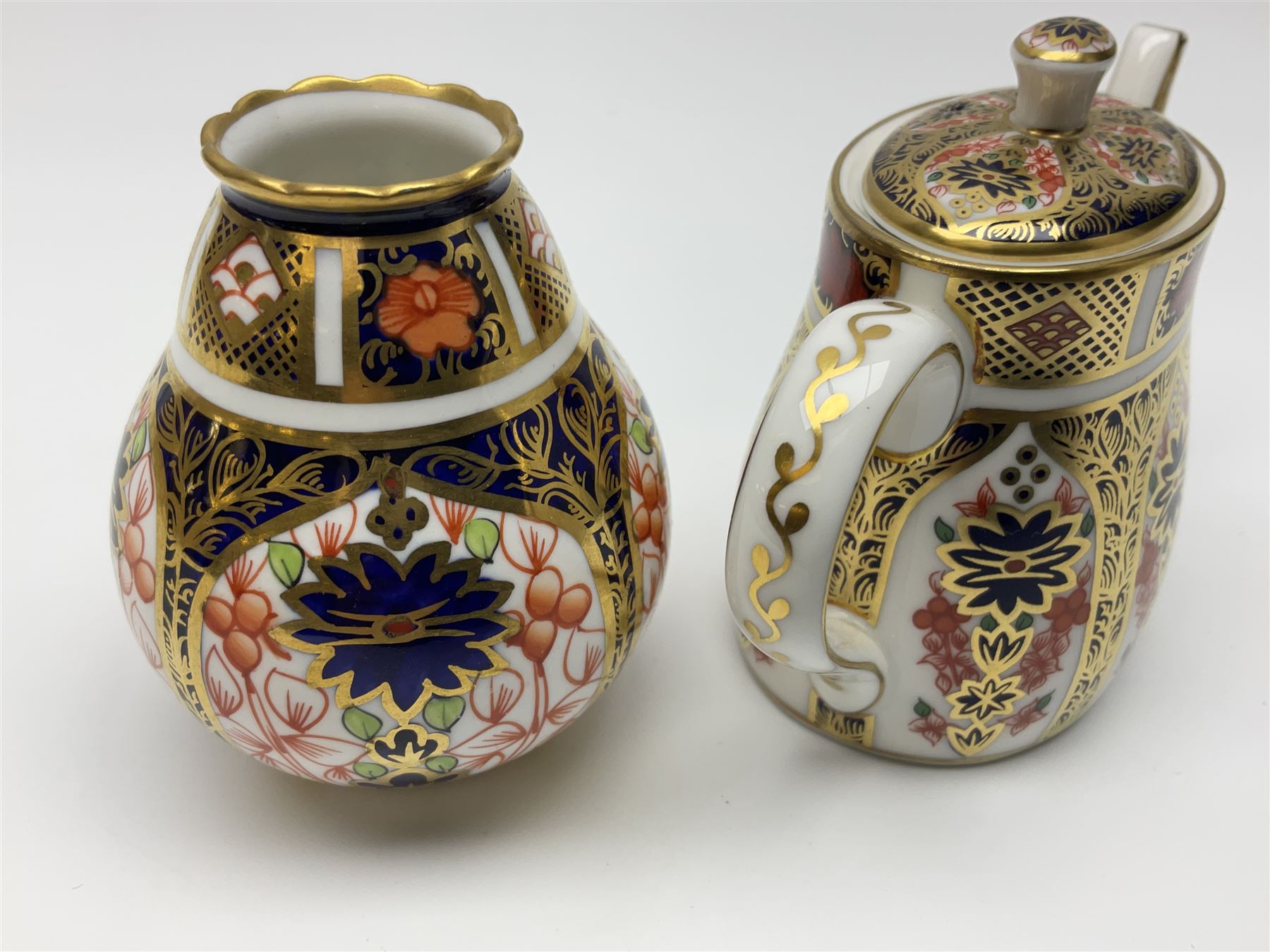 花瓶 Crown Derby Royal Crown Derby Imari pattern cabaret set