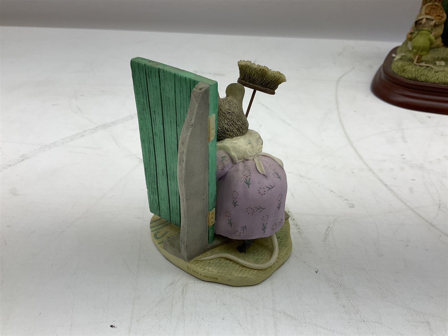 Border Fine Arts Beatrix Potter figures, to include Tableau no. 669814, The Tale of Ginger and Pickles no.A0460, Peter Rabbit in the Garden 739499, Mr Jeremy Fisher A0621, Tabitha Twitchit Brushing Kittens A0625, many with original boxes  