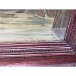 After Fred Roe, pair of colour prints of Lord Nelson, one titled 'Good-bye My lads', the other depicting Nelson walking through the streets of Portsmouth, 52 x 81cm, modern mahogany frames (2)