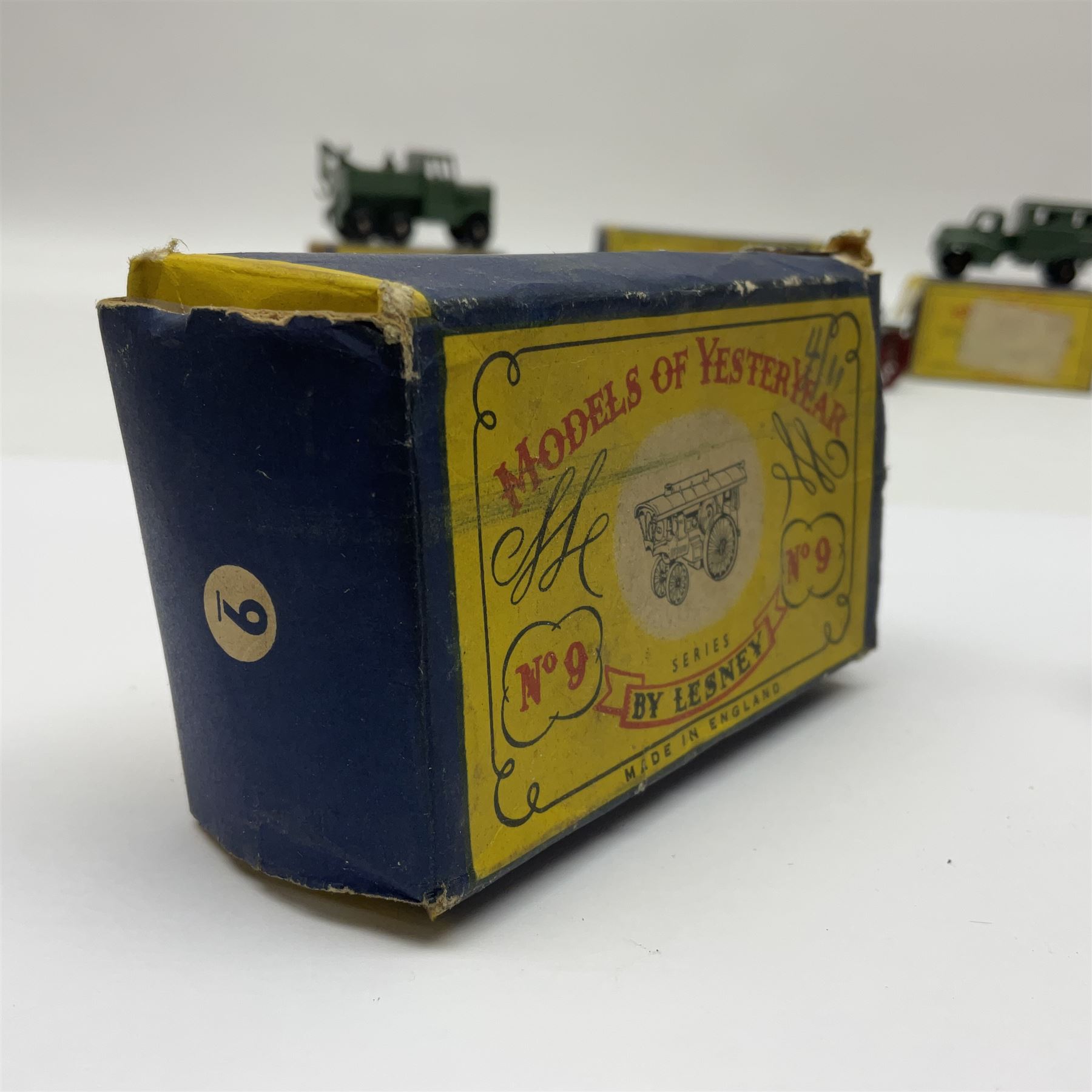 Moko Lesney - four Models of Yesteryear die-cast models comprising two 1925 Allchin Traction Engine no.1, Sentinel Steam Wagon no.4 and Fowler Showman’s Engine, all boxed; with two Matchbox 1-75 series models, Scammell Breakdown Truck no.64 and Austin MK 2 Radio Truck, both boxed (6)