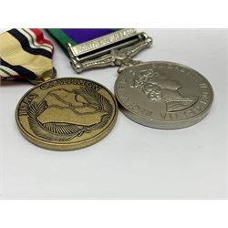 Twelve copy medals including for Operational Service, Gulf Medal, South Atlantic Medal, Iraq Medal, General Service Medal, Air Crew Europe Star, RMS Carpathia etc; all with ribbons (12)