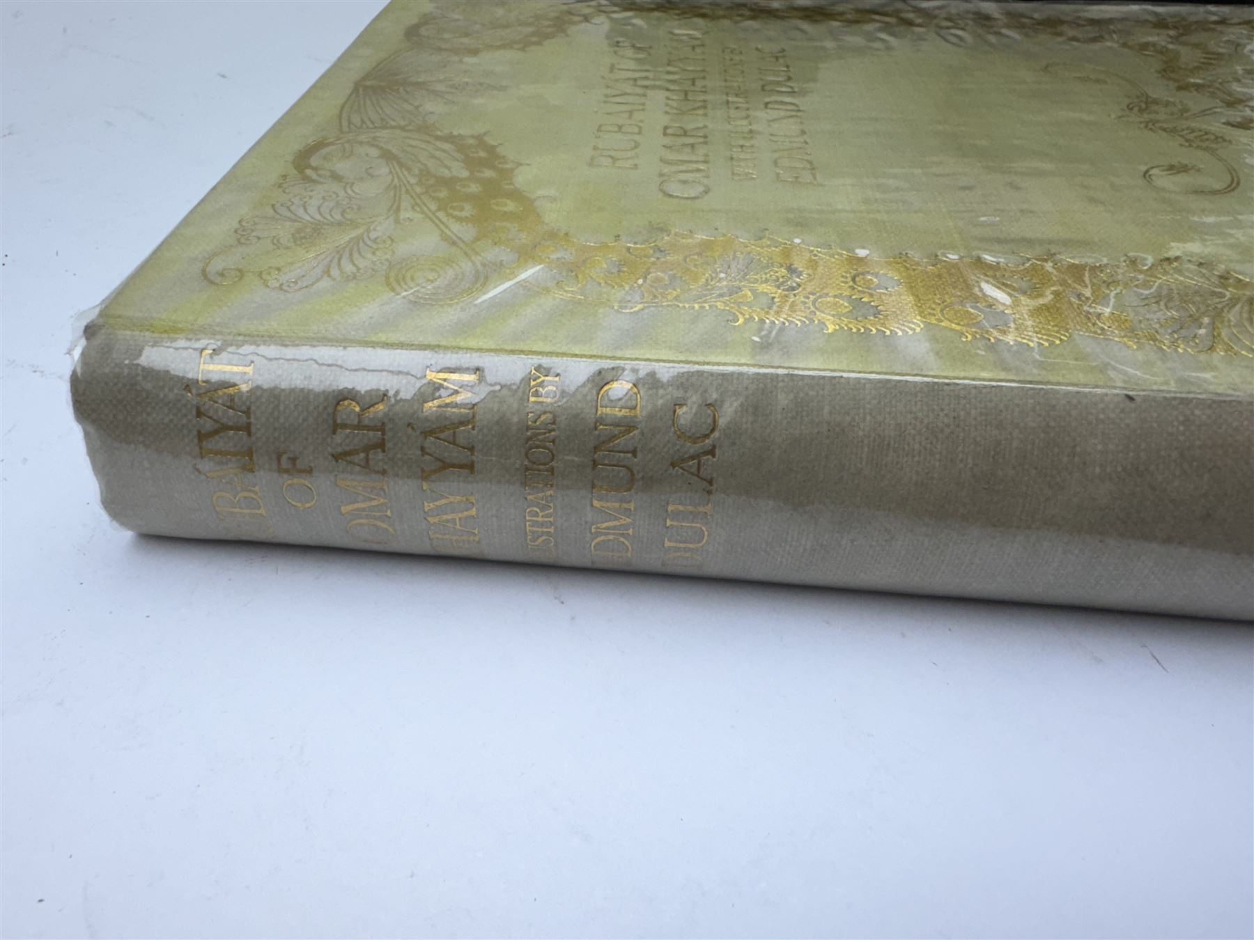 Rubaiyat of Omar Khayyam - two editions
Two editions of Fitzgerald, Edward (Translator) - 'Rubaiyat of Omar Khayyam', one with gilt leather coverer illustrated by Willy Pognay, the second illustrated by Edmund Dulac