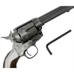 Colt Army style CO2 .177 single action air pistol, serial no.15M73249, L30cm; with allen key