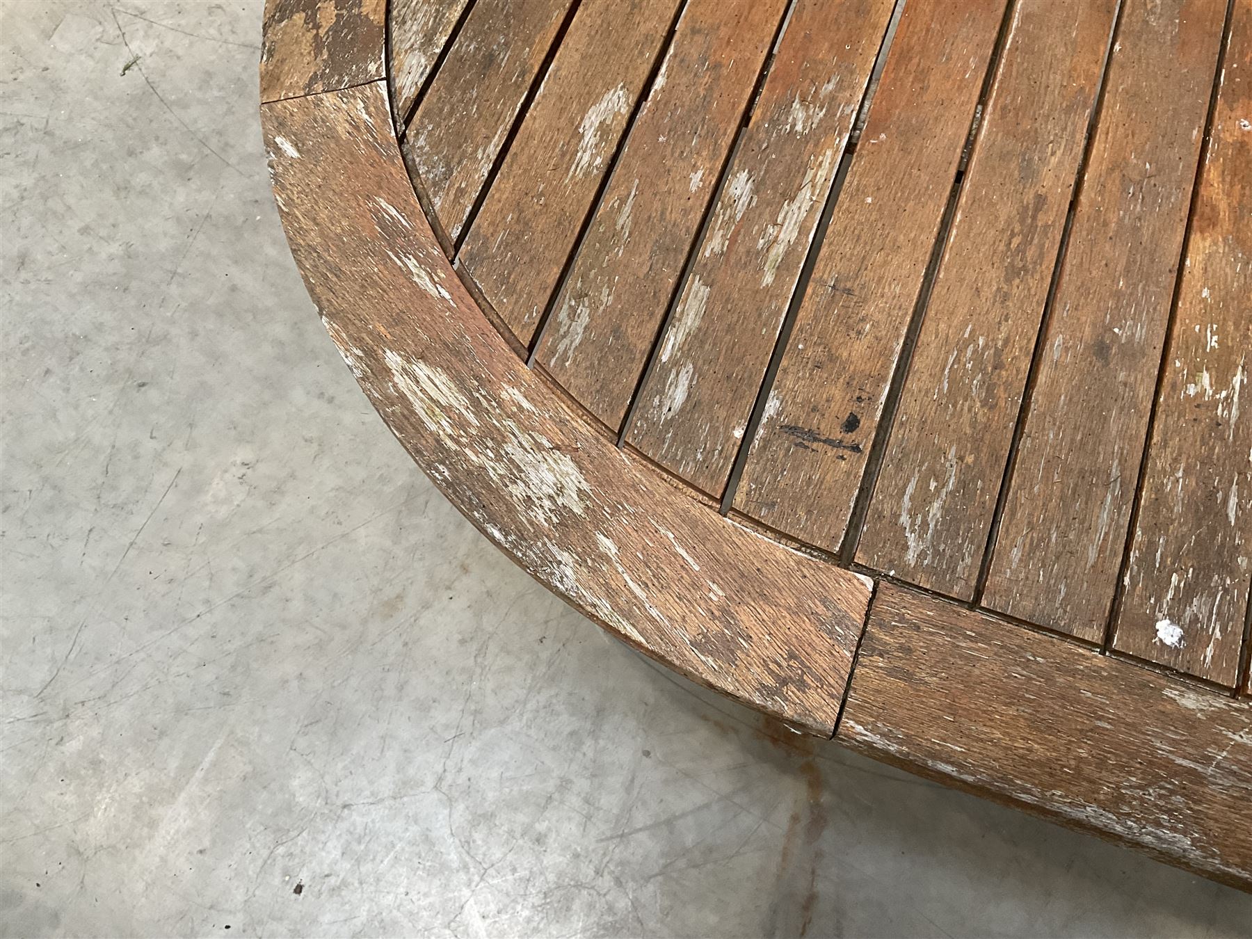 Large folding wooden garden table 