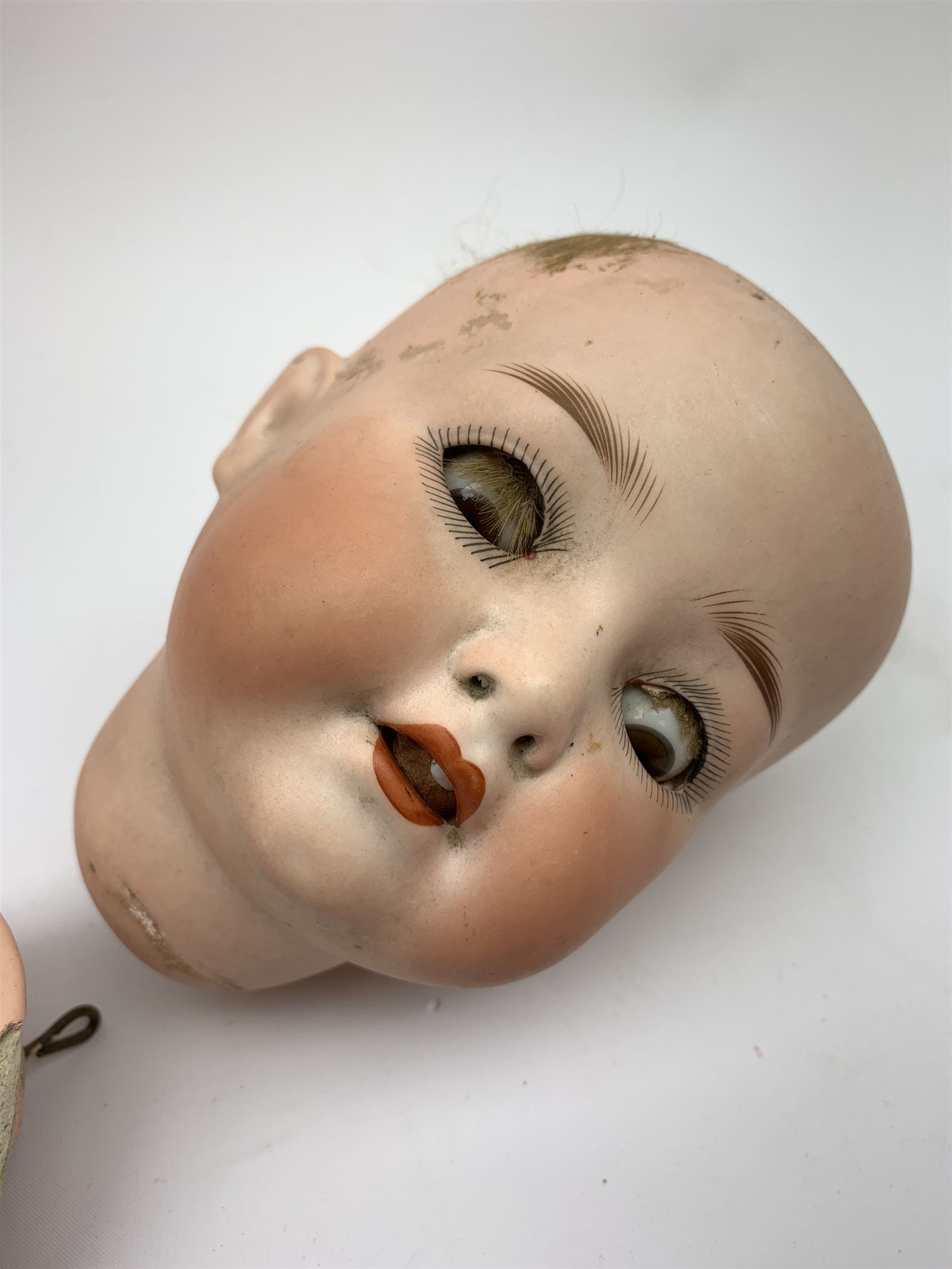 Heubach Koppelsdorf Germany bisque head doll for assembly with sleeping
