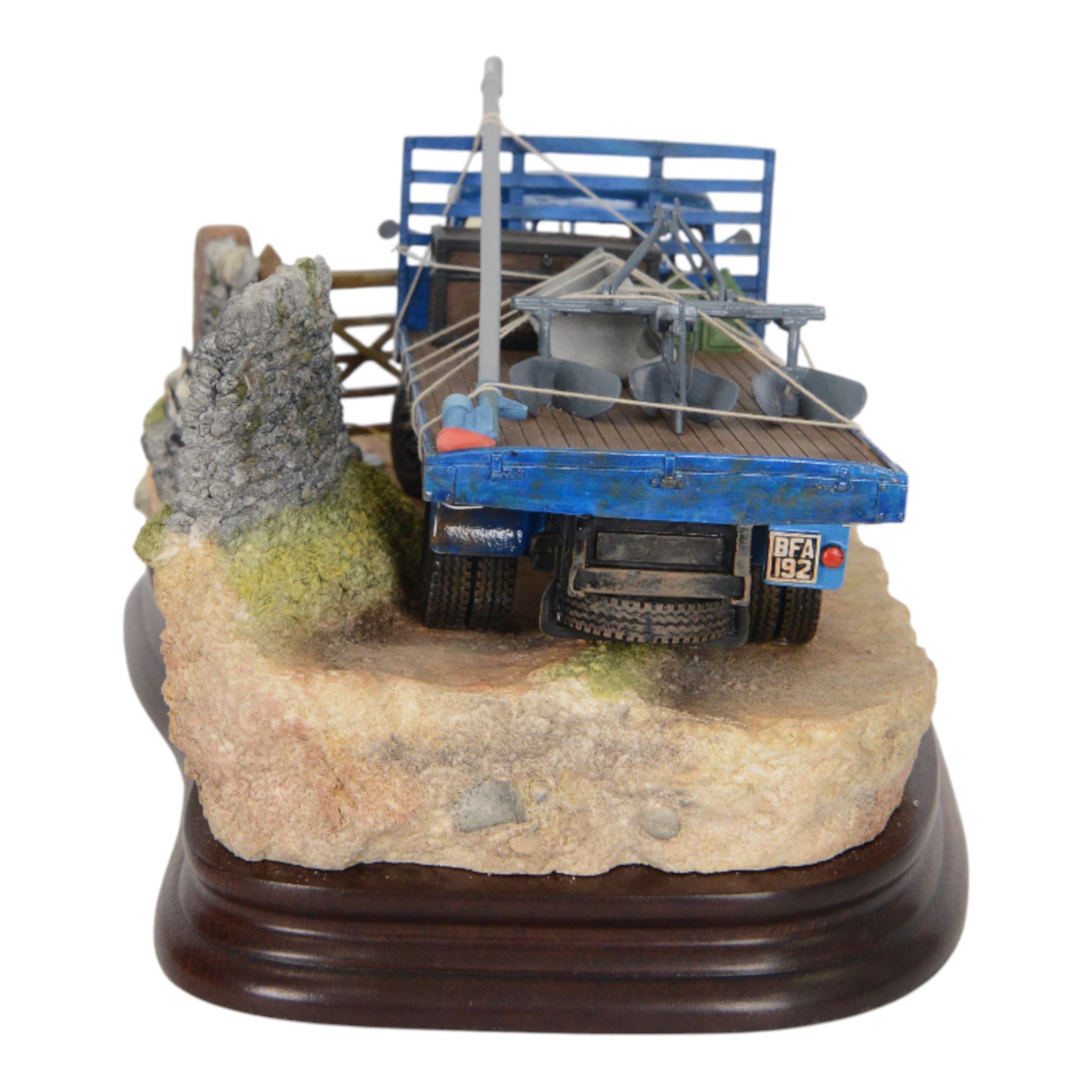 Limited edition Border Fine Arts '3 Mile Back Up T' Road' no. B1001, designed by Ray Ayres, limited edition no. 79/500, with box and certificate of authenticity