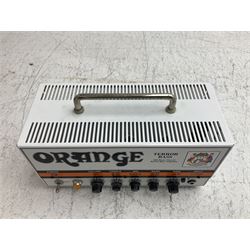 Orange 'Terror Bass' 500 watts Class D Hybrid Bass Amplifier; serial no.03742-0814; L30cm; and Orange 'Voice of the World' SP212 bass cabinet with 2 x 12