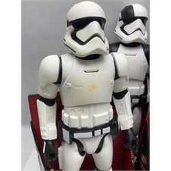 Star Wars - seven Jakks Pacific Big-Figs comprising Death Trooper, Kylo Ren, Darth Maul, First Order Stormtrooper, Poe Dameron, The Inquisitor and Executioner Trooper; all boxed; and another unboxed (8)