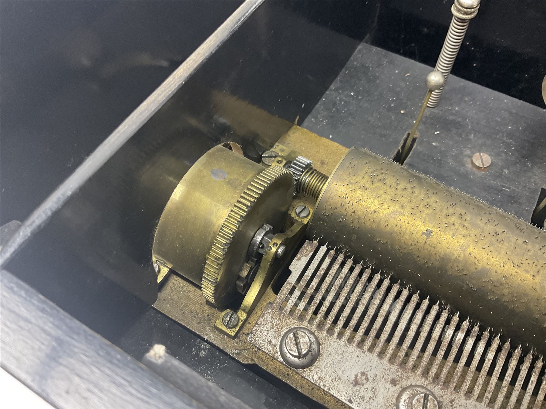 Swiss - Three 19th-century cylinder music boxes suitable for spares or repair.