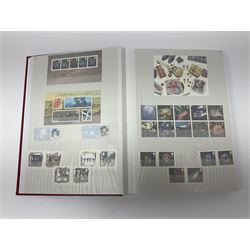 Queen Elizabeth II mint decimal stamps, housed in stock book folder, face value of usable postage approximately 900 GBP