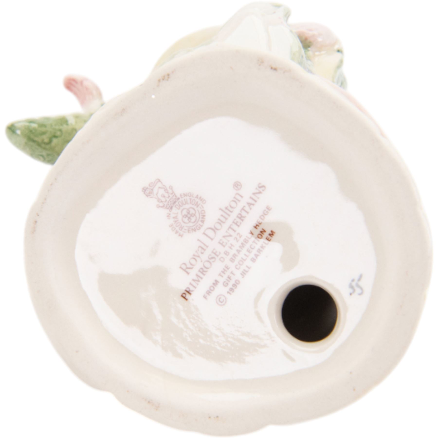 Twelve Royal Doulton Bramley Hedge figures, including Wilfred Entertains DBH23, Mrs Toadflax DBH11, Conker DBH21, Poppy Eyebright DBH1, Flax Weaver DBH20