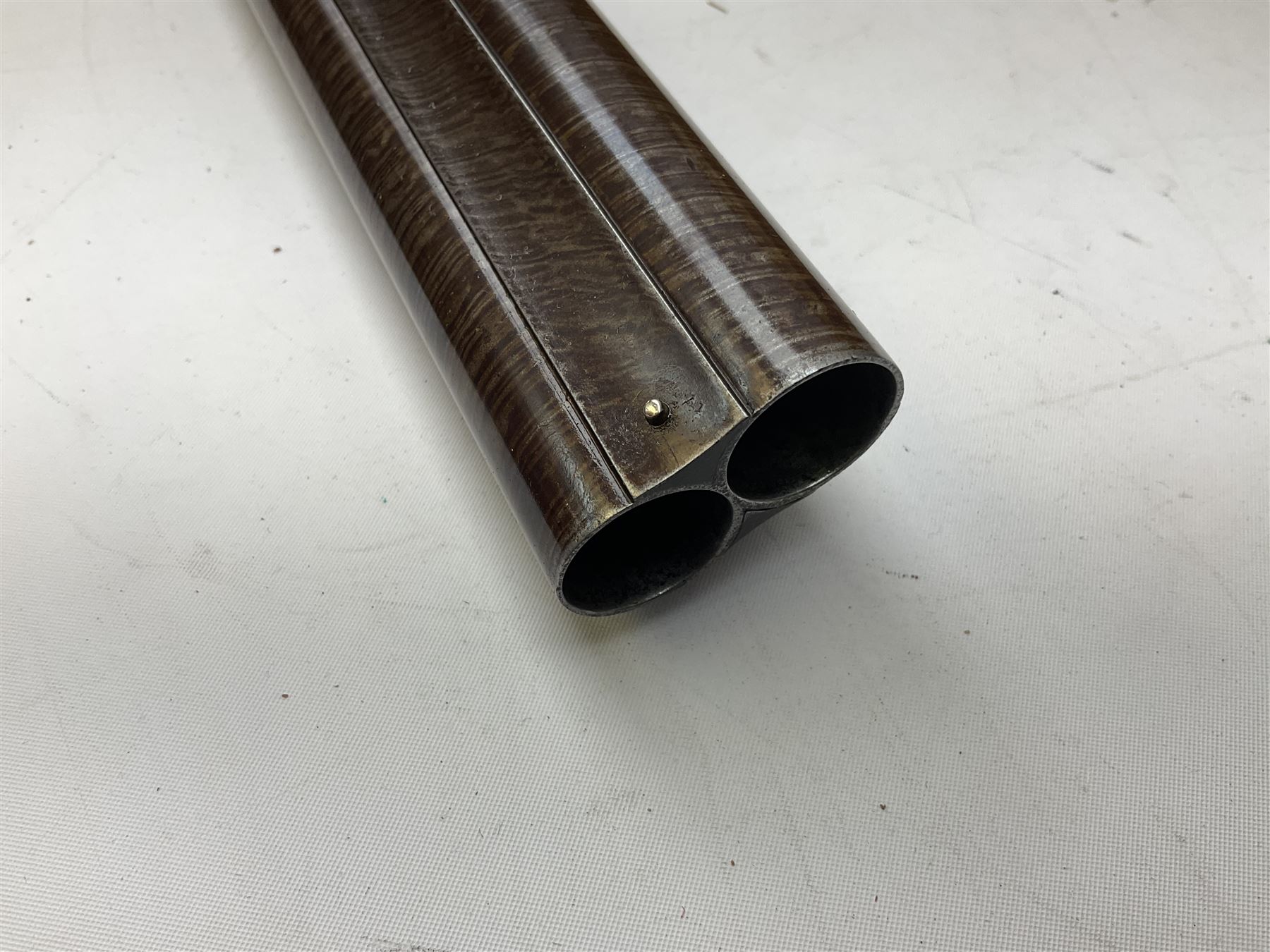 William Ling of London 15-bore double barrel side-by-side percussion shotgun, No.168, the 74cm (29