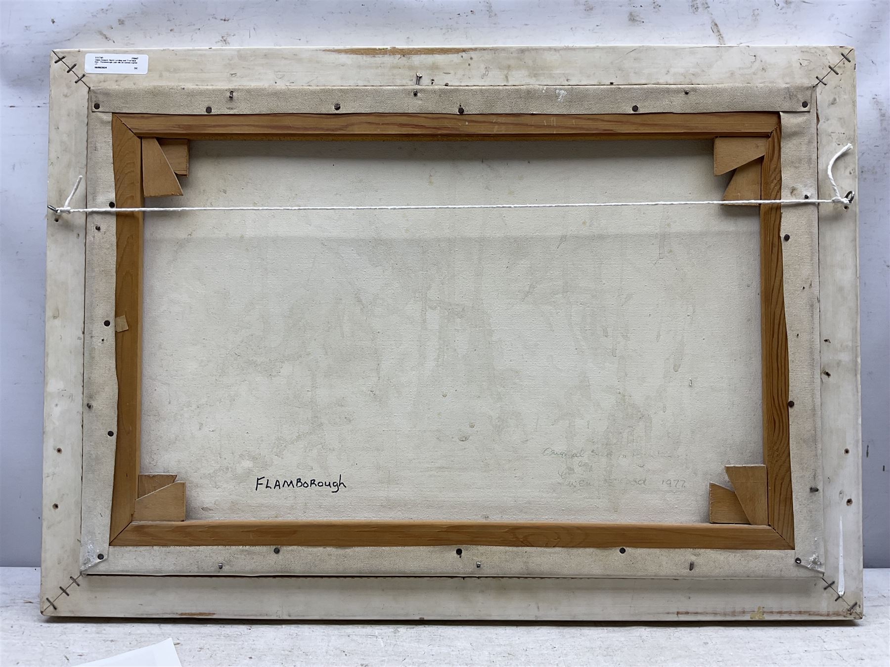 Gwen Howard (British 20th Century): North Landing and Thornwick Bay - Flamborough, pair oils on canvas signed 39cm x 59cm (2)