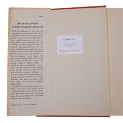 Marilyn Monroe - six religious books originally owned by Marilyn Monroe, purchased as part of lot 561 from 'The Personal Property of Marilyn Monroe' auction held at Christies, New York, October 1999, to include Kazantzakis, Nikos: The Saviors of God Spiritual Exercises, Doresse, Jean: The Secret Books of the Egyptian Gnostics, McCarthy, Mary: Memories of a Catholic Girlhood, Buber, Martin: The Tales of Rabbi Nachman, etc