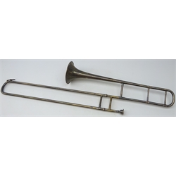  Hawkes and Son 'The Empire' electroplated Trombone no. 100242  