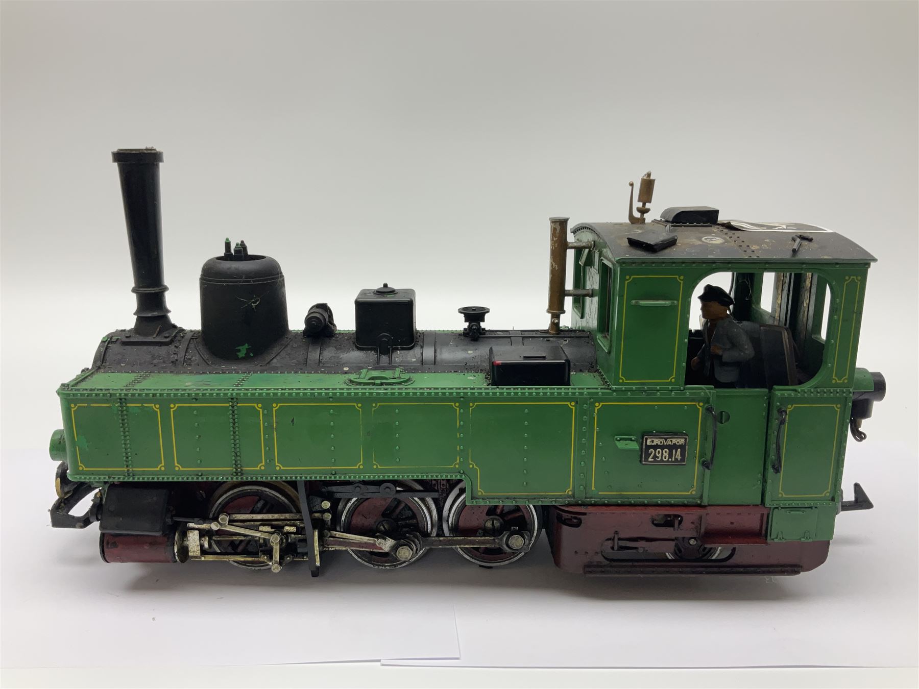 LGB (Lehmann Gross Bahn) G scale, gauge 1 0-6-2 tank locomotive in green and black livery, numbered 298.14 to cab, unboxed