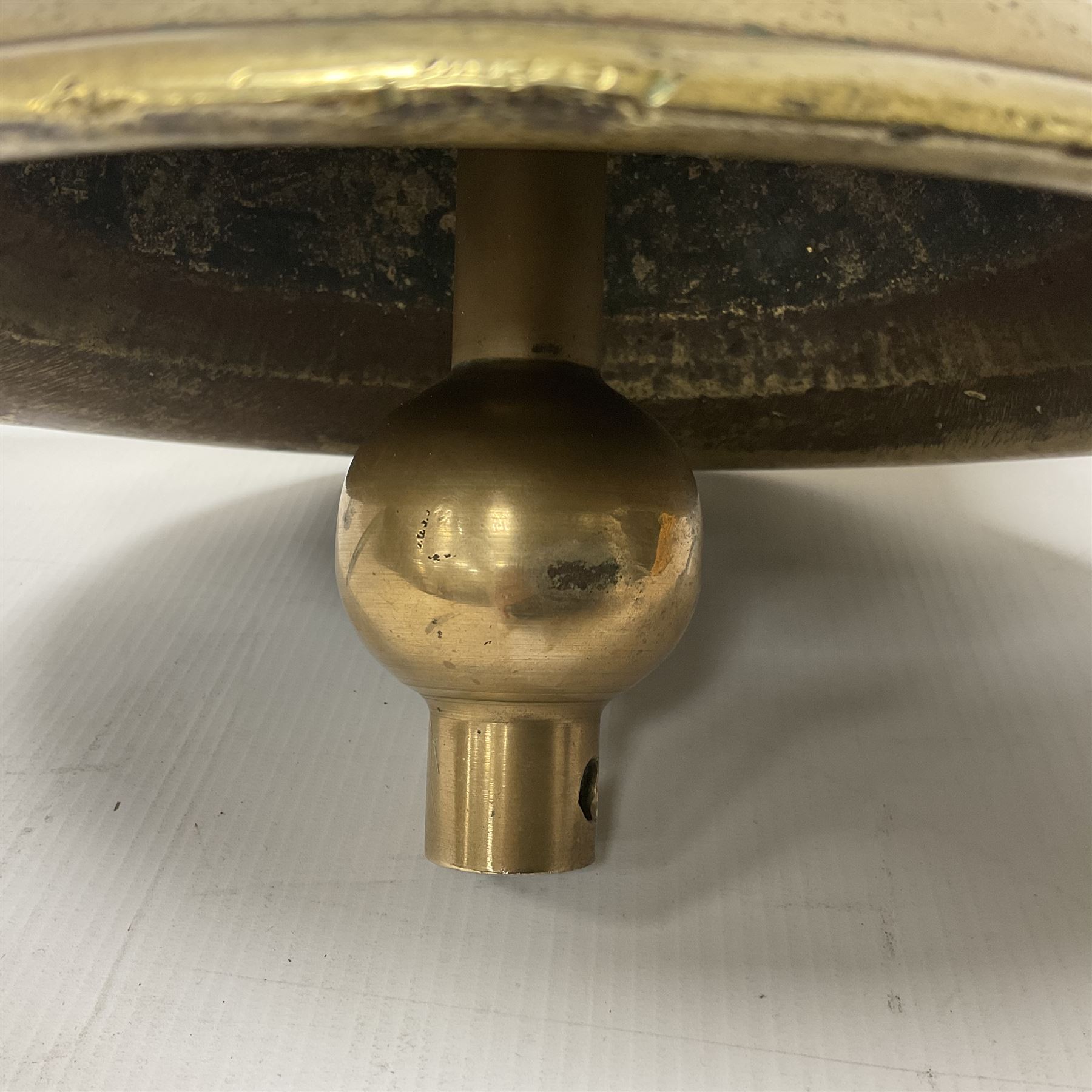 Early 20th century brass ship's bell, inscribed 'Saint George 1900 Liverpool', H40cm
