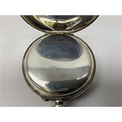 Early 20th century silver open face lever pocket watch by J W Benson London, No. 3006003, case by Arthur Baume & Son, Birmingham import mark 1918 