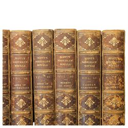 SCOTT, SIR WALTER -  THE WAVERLEY NOVELS, Edinburgh, Adam and Charles Black, 1877-1879. 48 volumes uniformly bound in maroon half calf with marbled boards