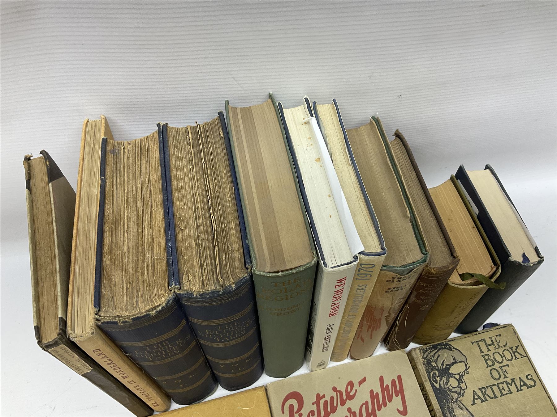 Collection of books, including Mr Tompkins in Wonderland, The Book of Artemas, Tobit Transplanted, The Polar Regions etc 